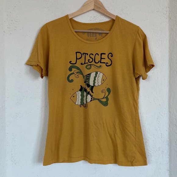 Sugarhigh lovestoned Pisces tee large EUC vintage - Picture 4 of 7